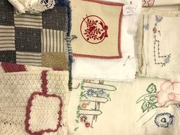 Beautiful Lot of Hand Embroidered Linens