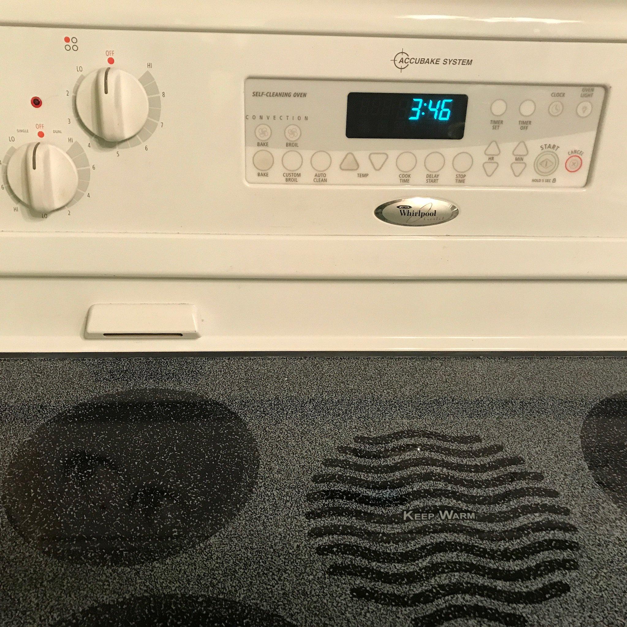 Whirlpool Glass Top Electric Range Model GR450LXH