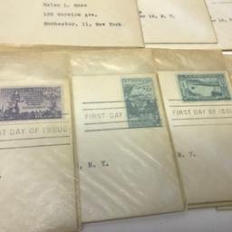 Lot of Collectible First Day Issue Stamps from 1940's - 1950's