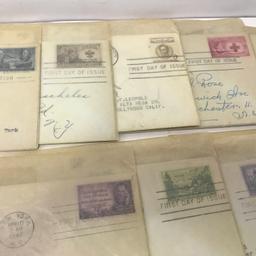 Lot of Collectible First Day Issue Stamps from 1940's - 1950's