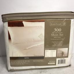 NEW Home Trends King Size 300 Thread Count Sheets Set