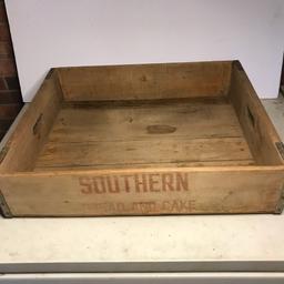 Primitive Large "Southern Bread & Cake" Wooden Crate