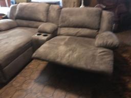 Beige 3Pc Sectional w/1 Recliner by Ashley
