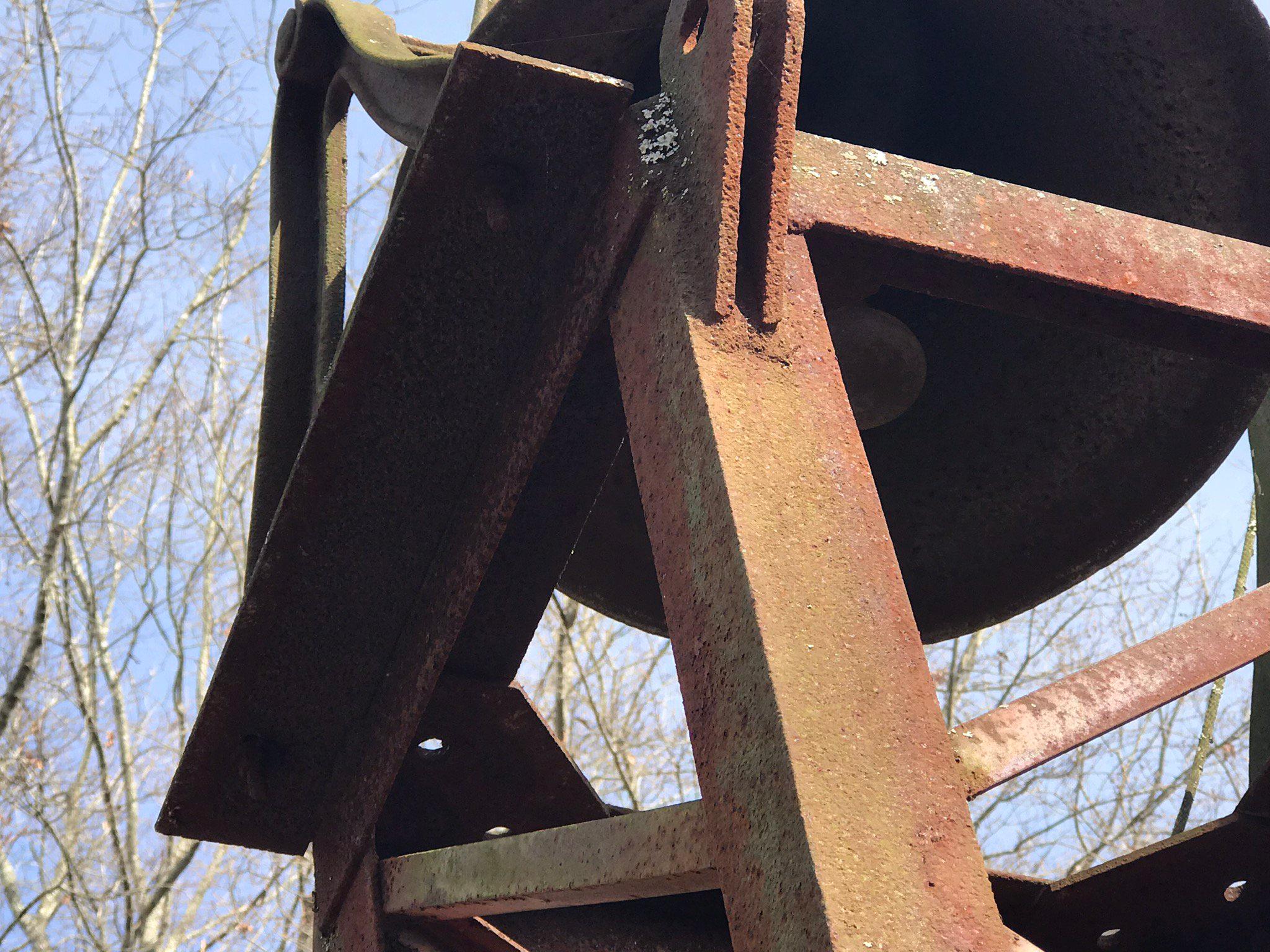 Antique Cast Iron Bell on Steel Tower