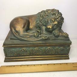 Awesome Heavy Lion Box - Made of Molden Resin