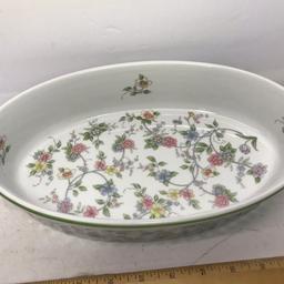 Vintage Corona by Andrea Floral Oval Casserole Dish