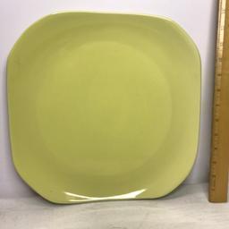 Russel Wright Square Chartreuse Platter