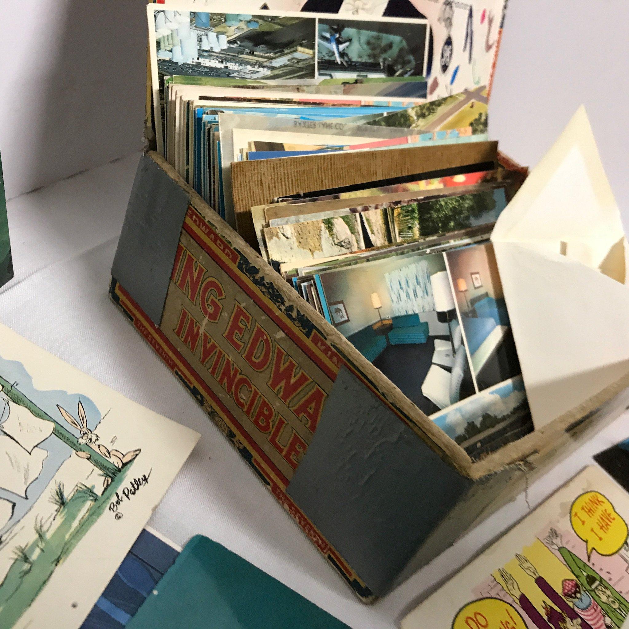 Huge Lot of Vintage Postcards - First Day Issued Stamped Postcards & Misc Stamps