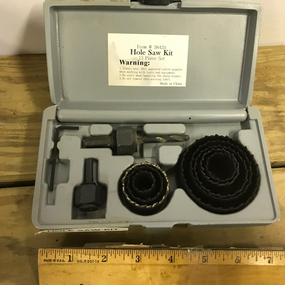 13 Pc. Hole Saw Kit