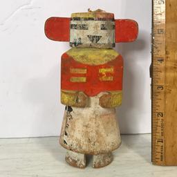 Vintage Wooden Hand Made Carved Native American Indian Kachina Doll