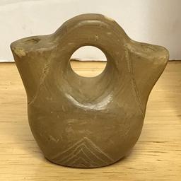 Small Catawba Indian Pottery Wedding Vase - Signed on Bottom