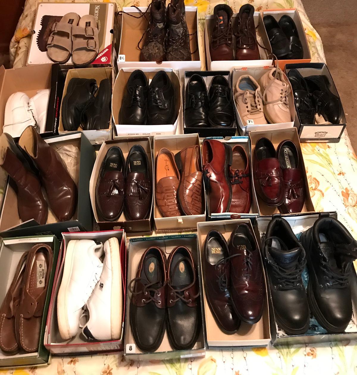 Huge Lot of Men’s Shoes Size 7-1/2 to 9