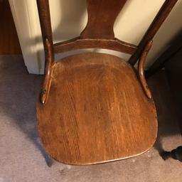 Vintage Oak Side Chair By Murphy