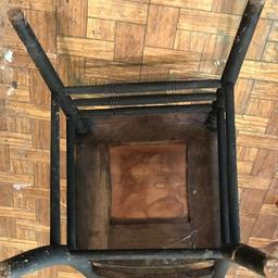 Antique Wooden Pressed Back Side Chair
