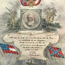 Vintage Framed Robert E. Lee Print