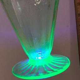 Vintage Vaseline/Uranium Glass Tumbler