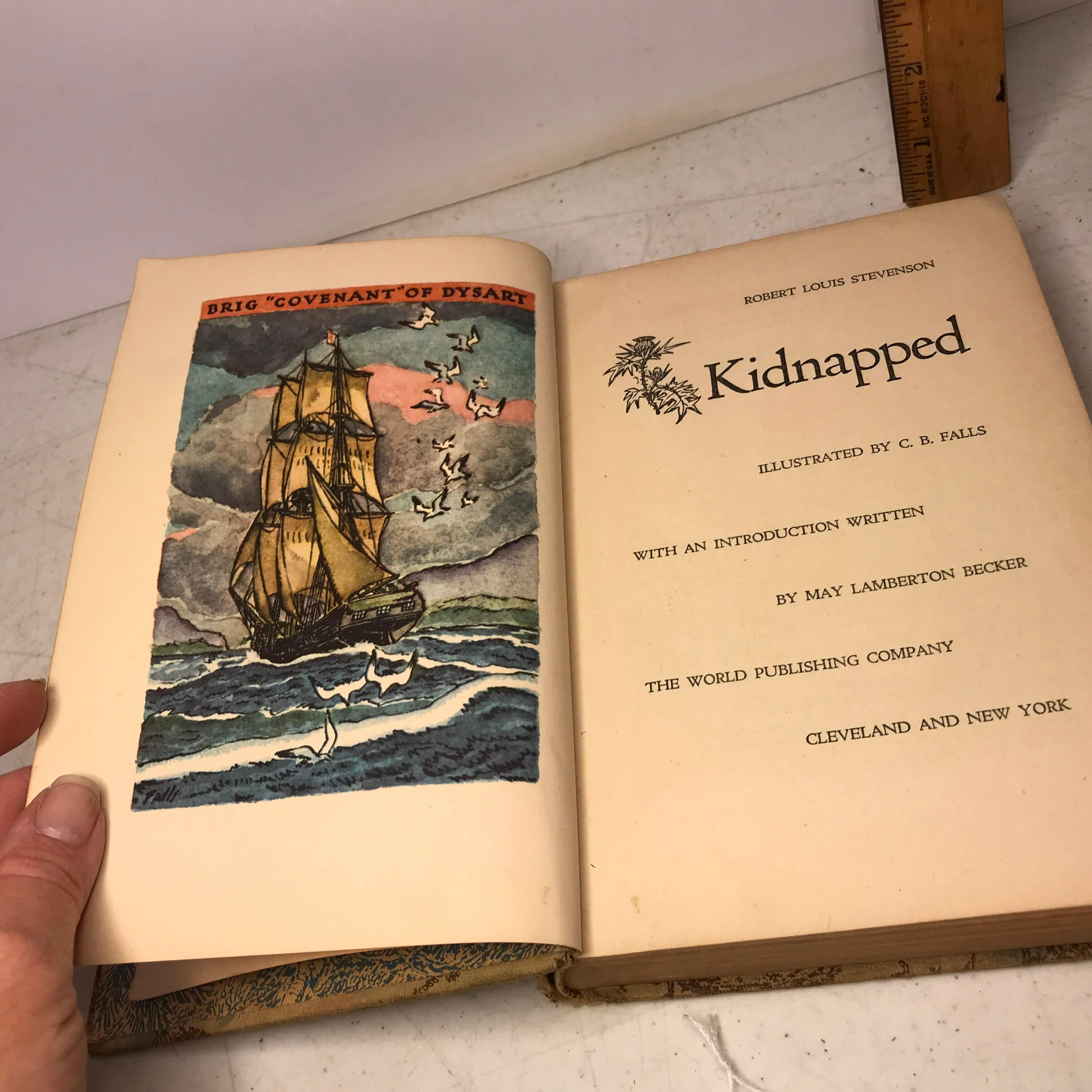 1947 “Kidnapped” by Robert Louis Stephenson Hard Cover Book