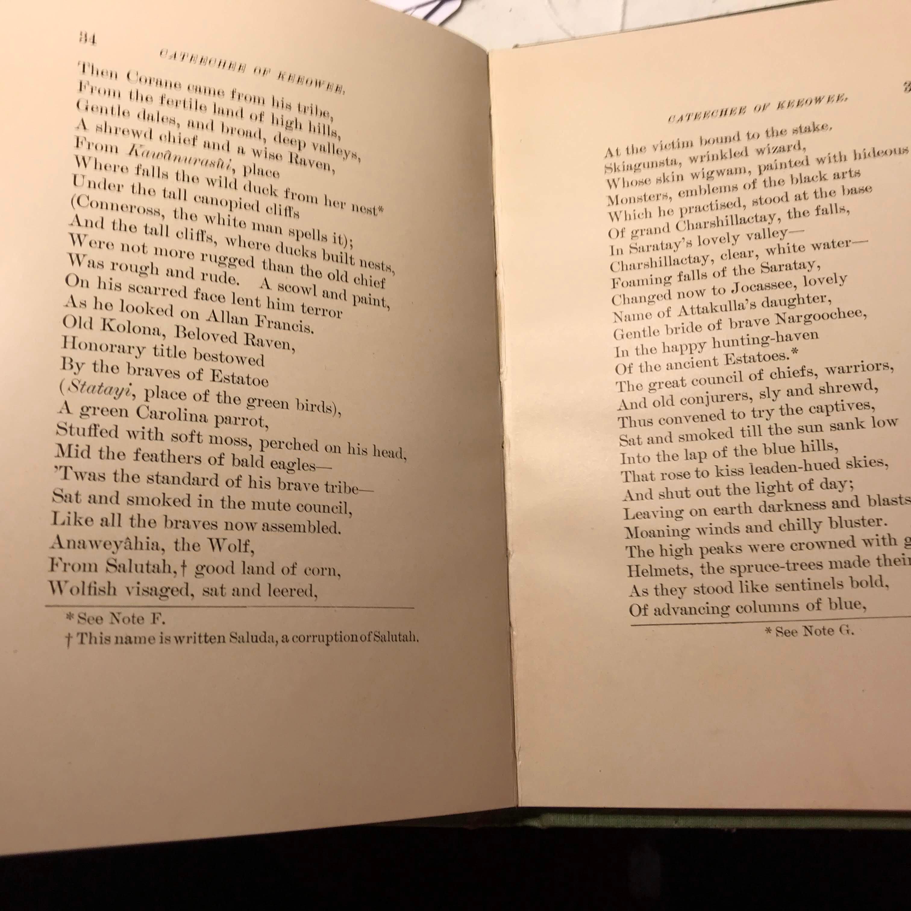 1898 “Cateechee of Keeowee: A Descriptive Poem” By J. W. Daniel, A.M. Hard Cover book