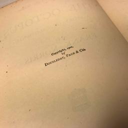 1901 “The Epic of the Whet The Octopus A Story of California by Frank Norris” Hard Cover Book