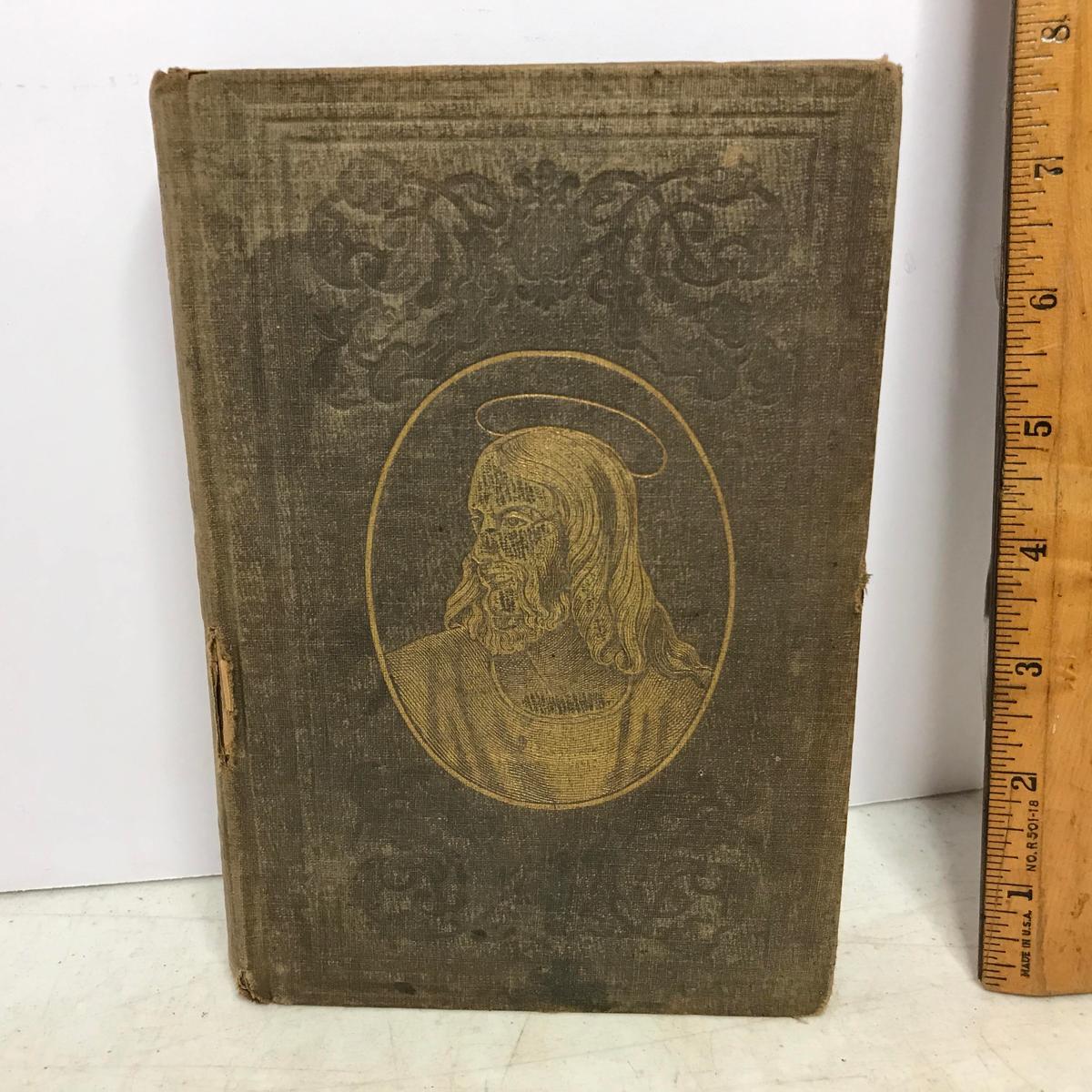 1852 Fleetwood’s Life of Christ and His Apostles” Hard Cover Book