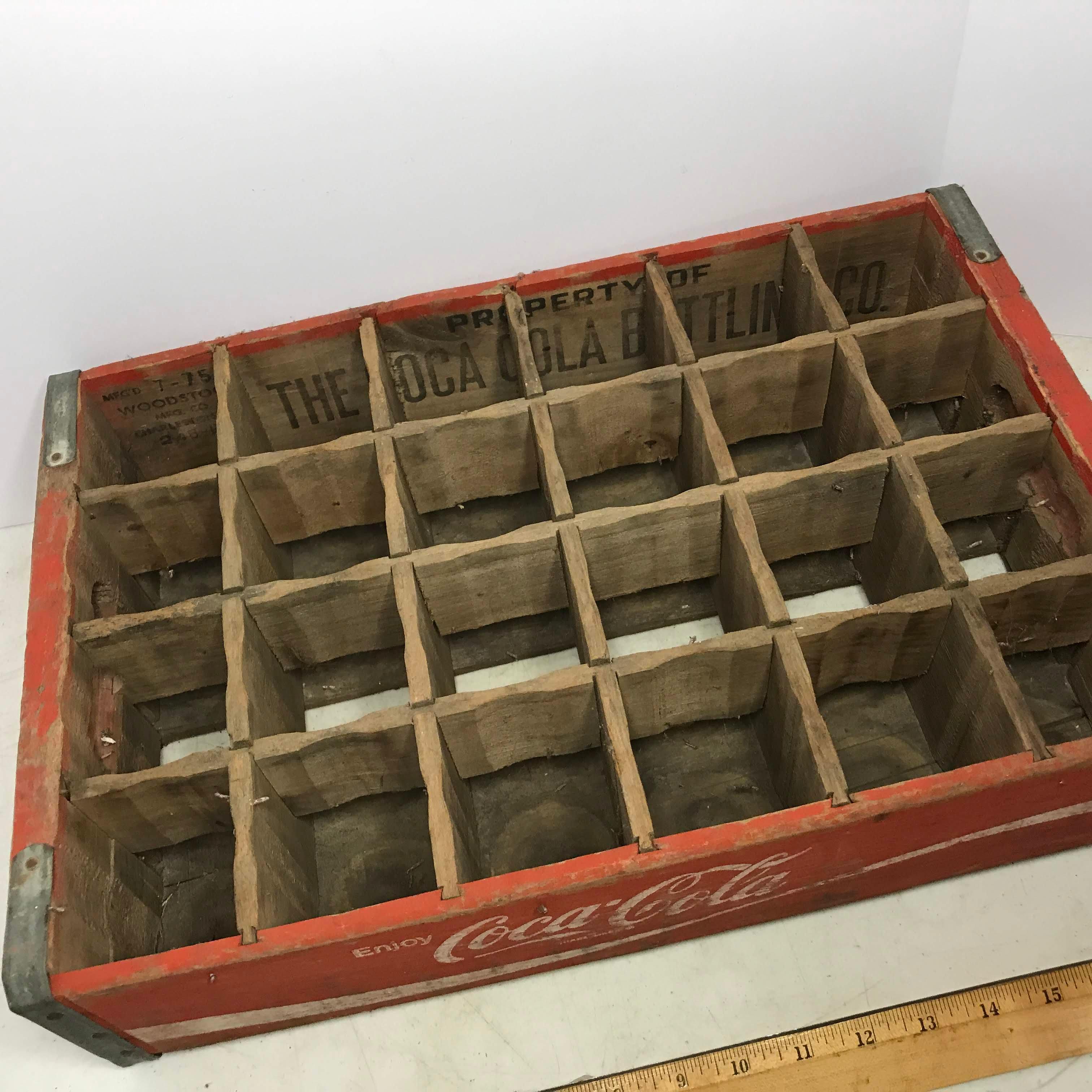 Vintage Wooden Divided “Coca-Cola” Advertisement Crate