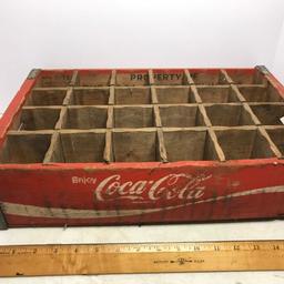 Vintage Wooden Divided “Coca-Cola” Advertisement Crate