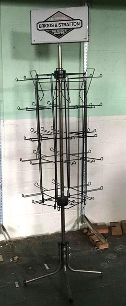 Vintage Briggs & Stratton Spinning Display Rack