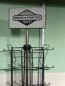Vintage Briggs & Stratton Spinning Display Rack