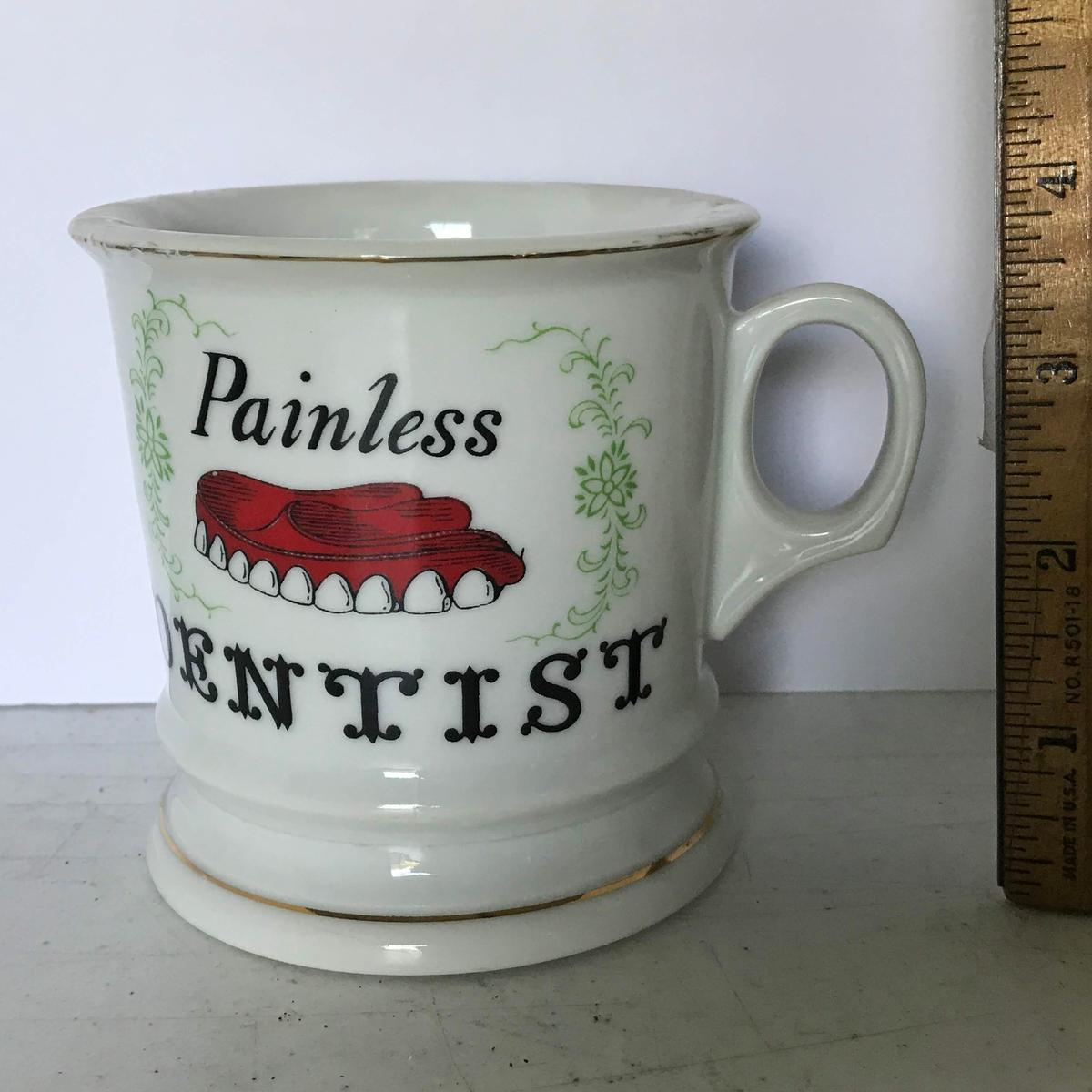 Vintage Ceramic “Painless Dentist” Mug