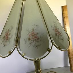 Brass Finish Floral Touch Lamp