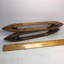 Pair of Antique Weaving Shuttles