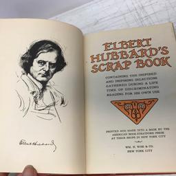 1923 “Elbert Hubbard’s Scrap Book” Hard Cover Book