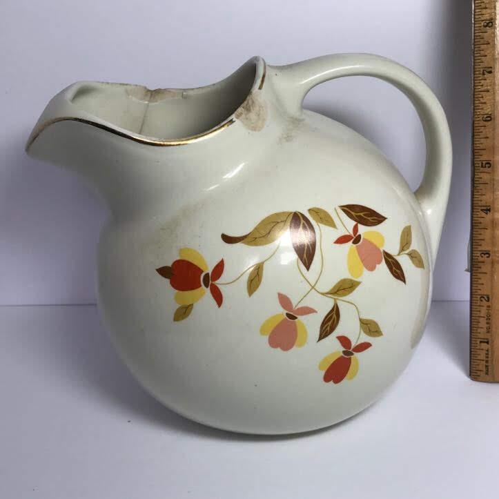 Jewel Tea Autumn Leaf Hall’s Superior Large Pitcher