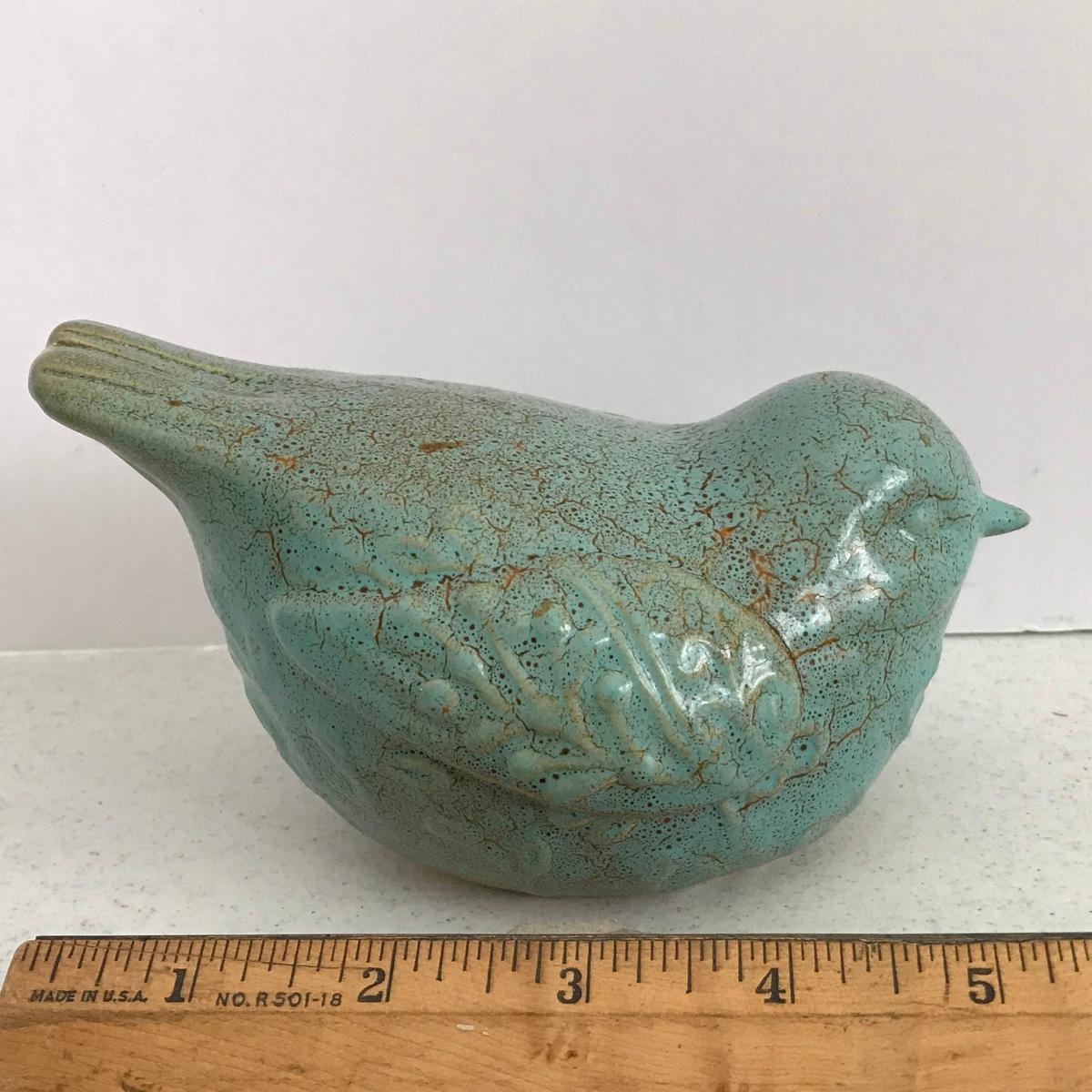 Pottery Bird Figurine