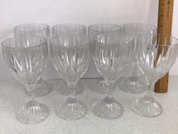 Beautiful Set of 8 Crystal Stemware