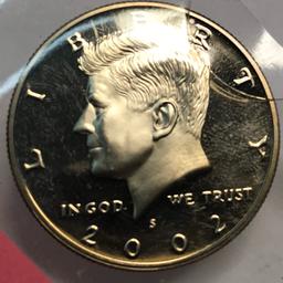 2002 Kennedy Half Dollar Gem “Proof” Condition