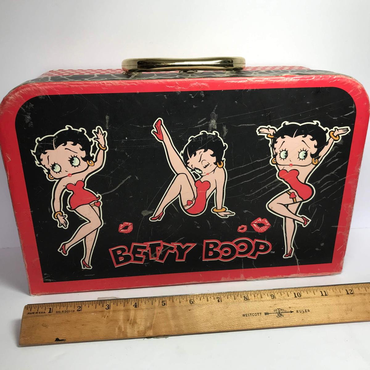 Vintage Betty Boop Cardboard Small Suitcase