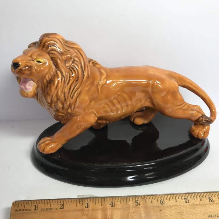 Ceramic Lion Figurine