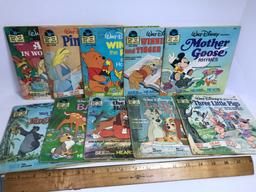 Lot of 1970’s Walt Disney Read Along Book & Records - Many Classics!