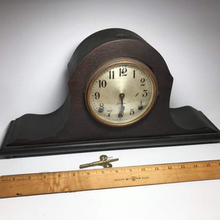Antique Sessions Mantle Clock with Key - Works!