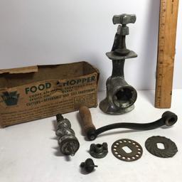 Old Keystone Food Chopper/Grinder with Original Box