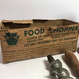 Old Keystone Food Chopper/Grinder with Original Box