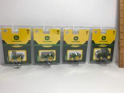 Lot of 4 John Deere 1:87 Scale Tractors - New in Packages
