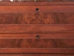 Beautiful Antique Burled Wood Marble Top Chest of Drawers