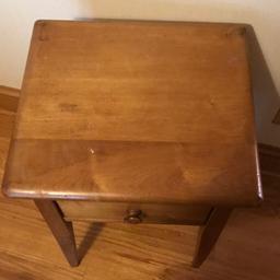 Vintage Wooden Single Drawer Side Table