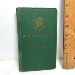 1956 Southern Railway System Operating Rules Book