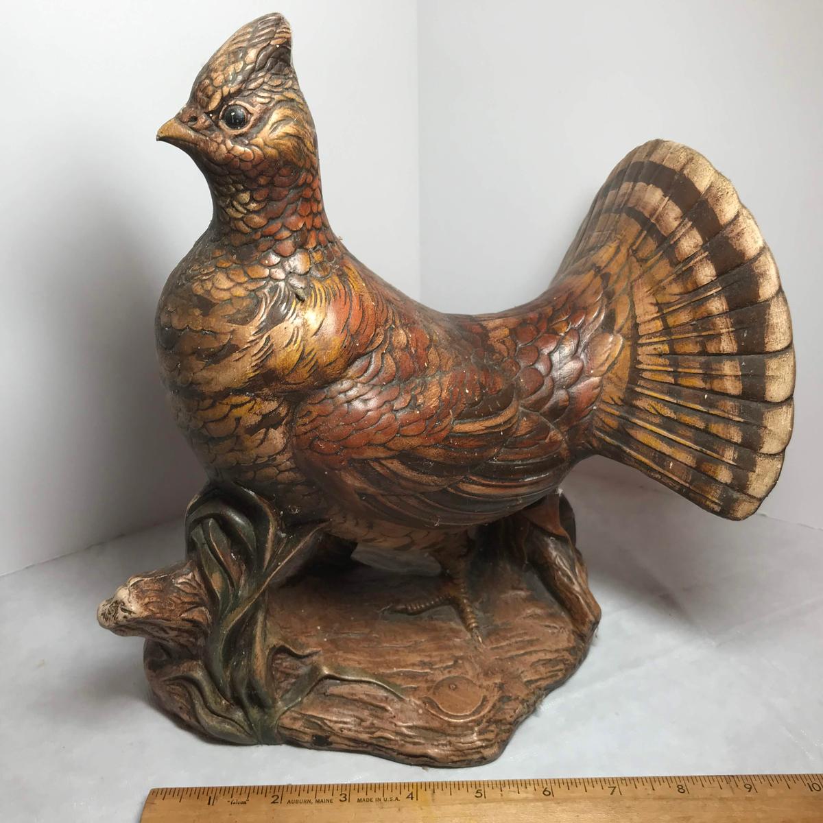 Vintage Ceramic Quail Figurine Signed Virginia Page