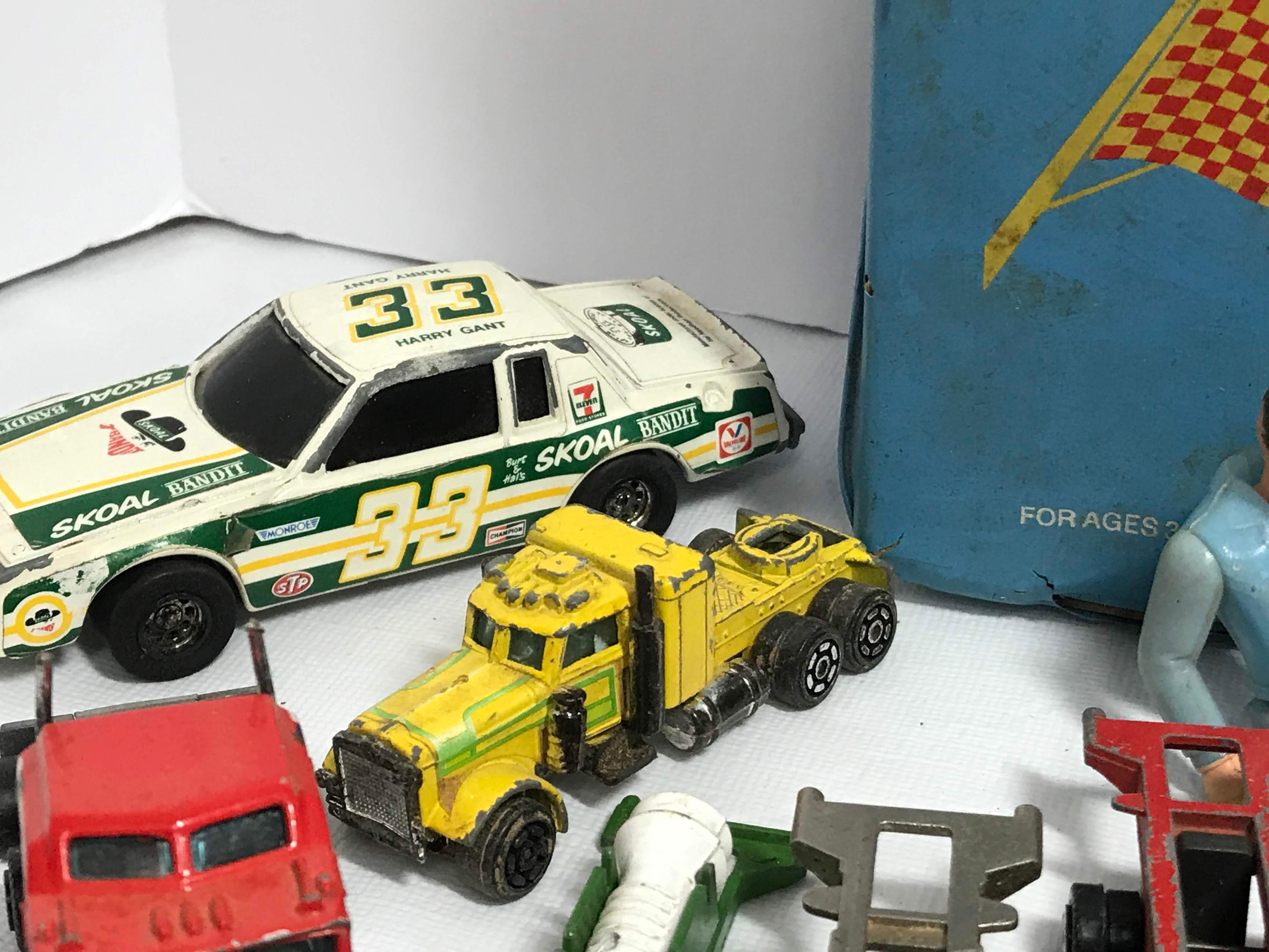 1970’s Cars with Carrying Case - Cars by Yatming, Tootsie, Lesney, Hot Wheels, ERTL & More