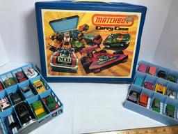 1976 Matchbox Carry Case by Lesney FULL of 1970’s Die-Cast Cars