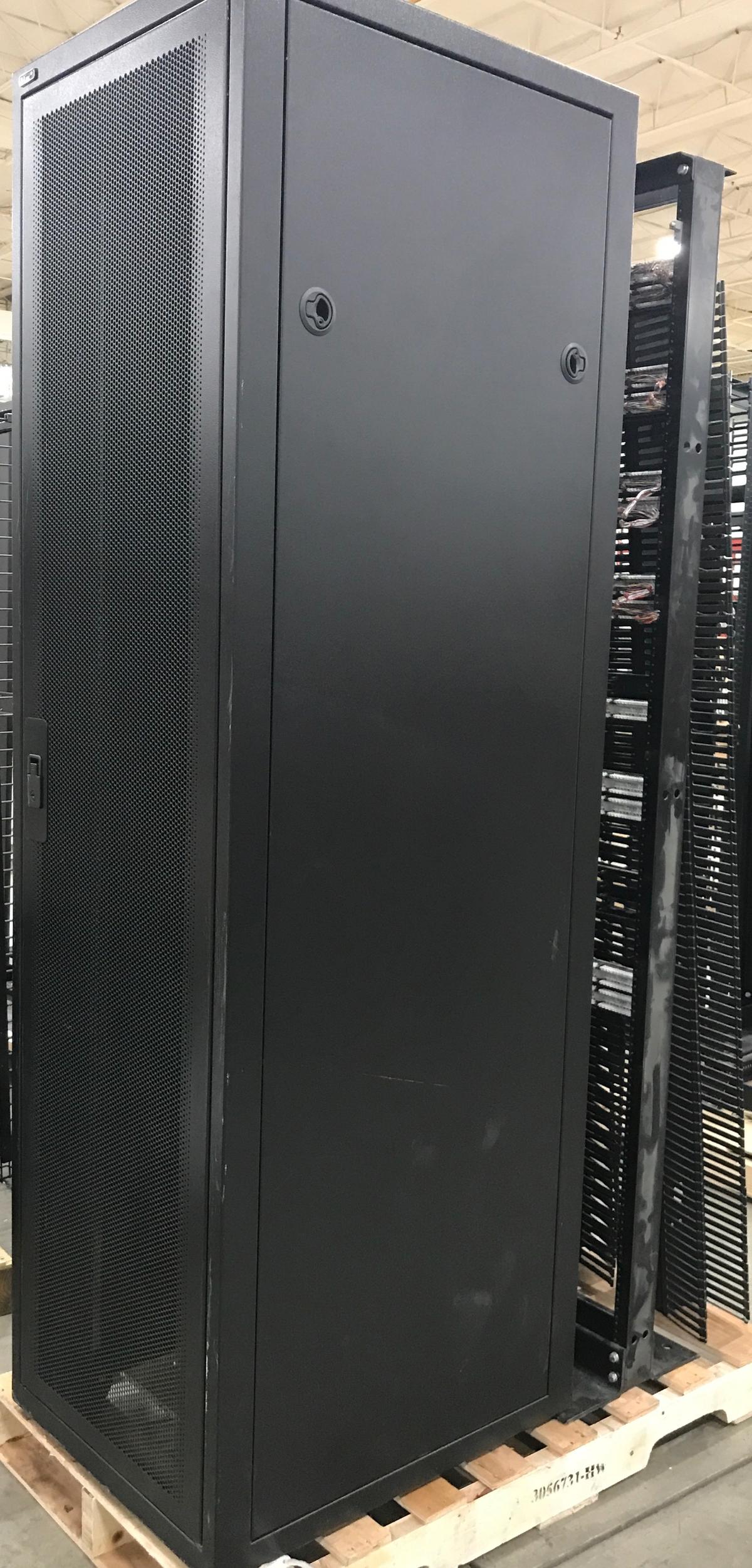 B-Line Server Cabinet with CAT 5E Patch Panels